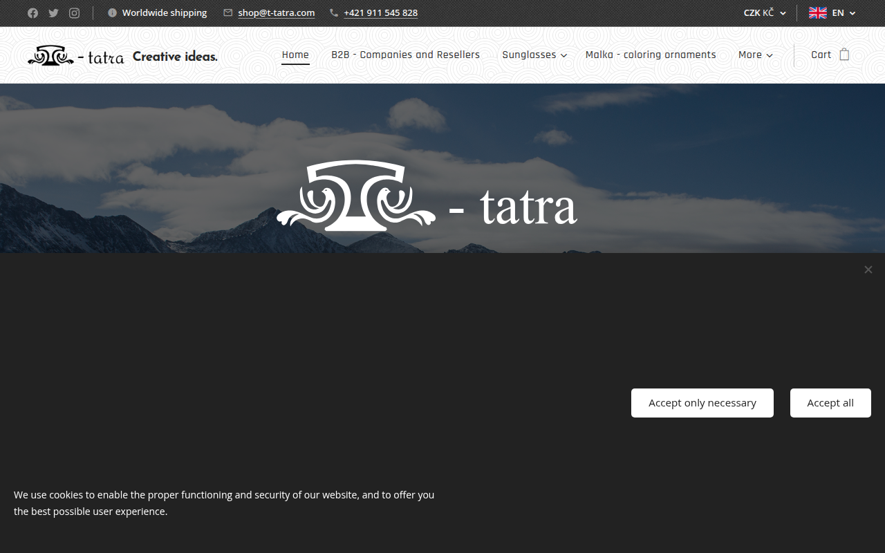 Screenshot van t-tatra.com