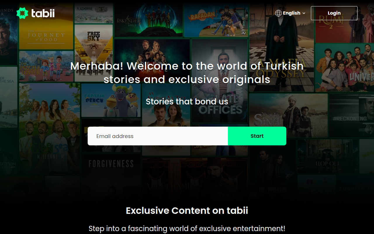 Screenshot van tabii.com
