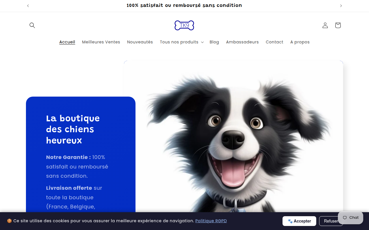 Screenshot van tao-k9.com