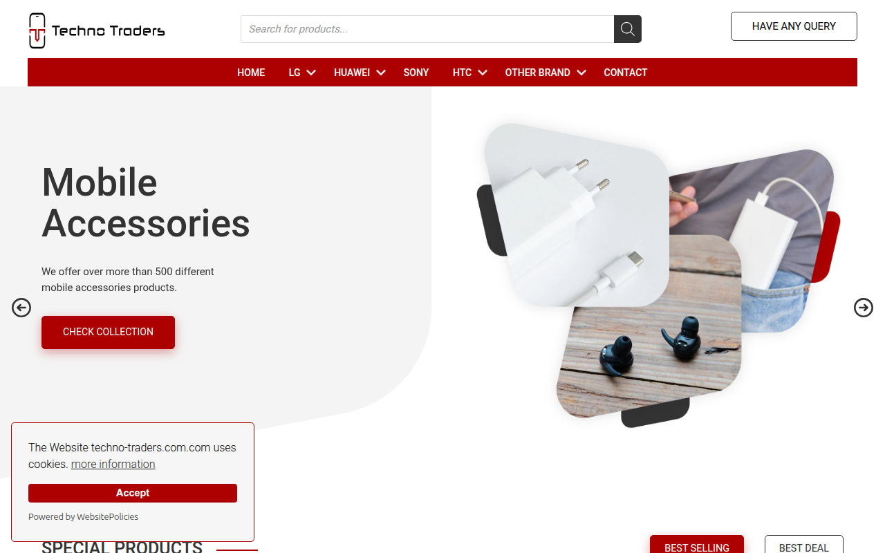 Screenshot van techno-traders.com