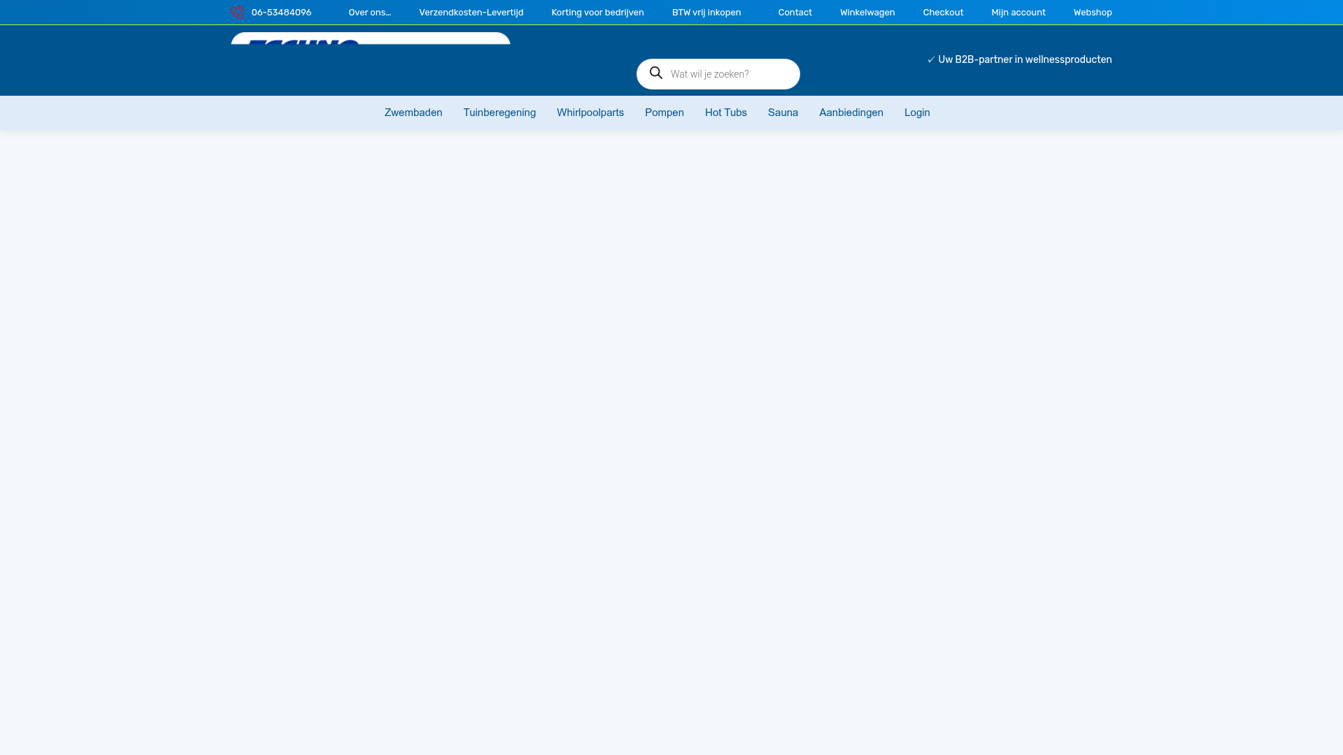 Screenshot van technojet.com