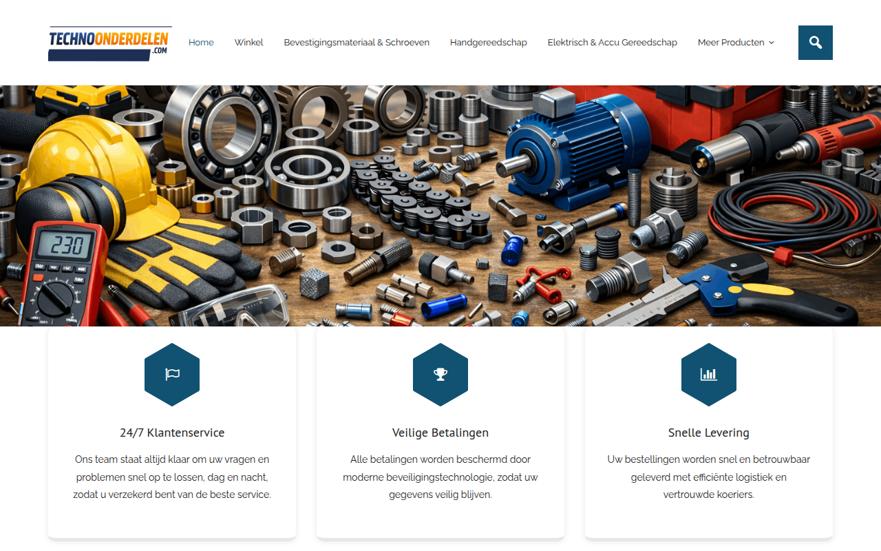 Screenshot van Technoonderdelen