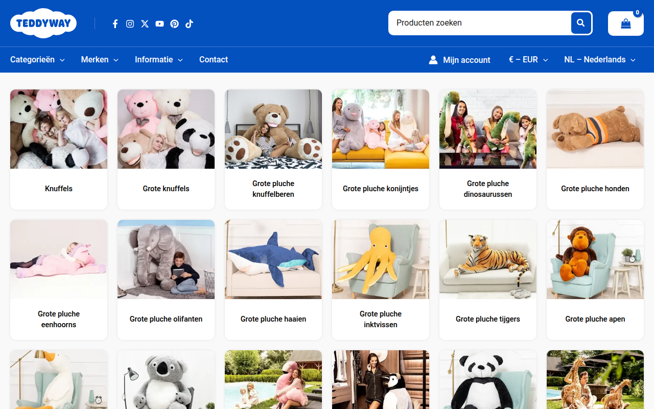 Screenshot van Teddyway - Online Winkel Voor Speelgoed En Geschenken