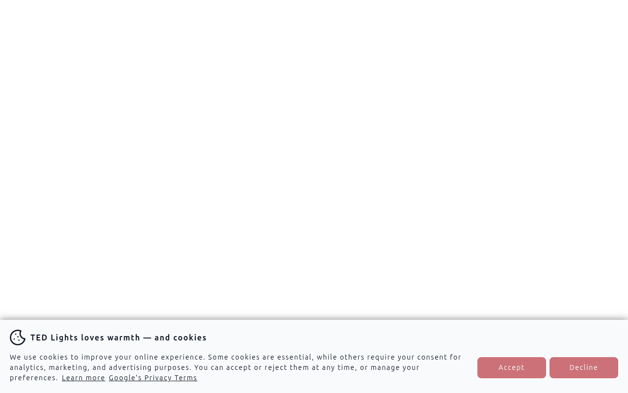 Screenshot van tedlights.com