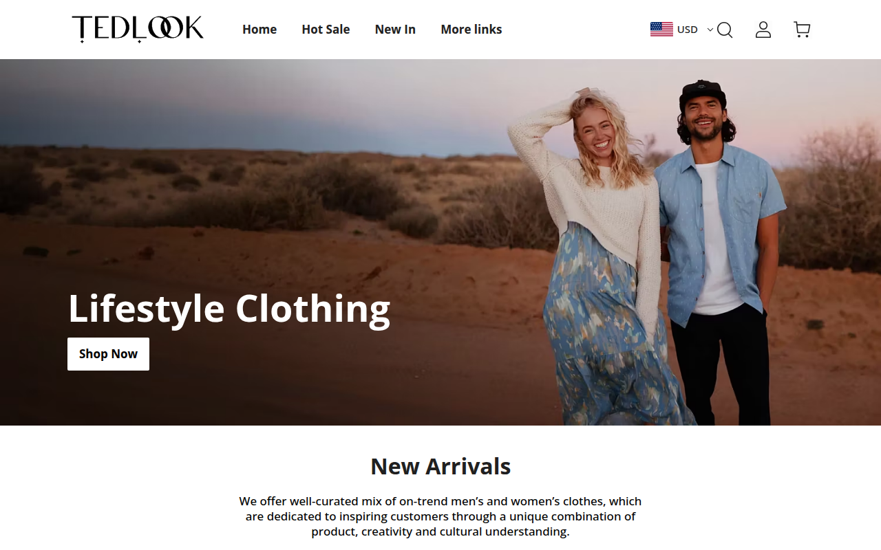 Screenshot van tedlook.com