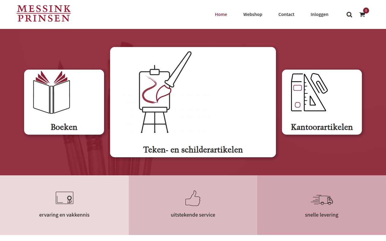 Screenshot van teken-en-schilder.nl