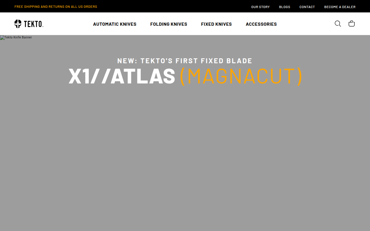 Screenshot van tektoknives.com