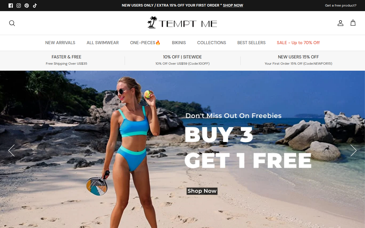 Screenshot van temptmeswimsuits.com