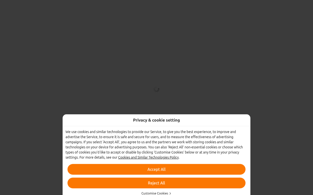 Screenshot van temu.com