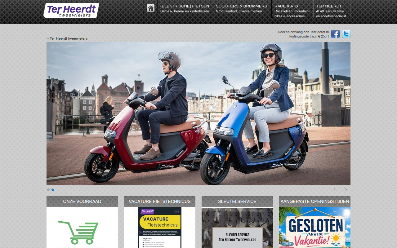 Screenshot van terheerdt.nl