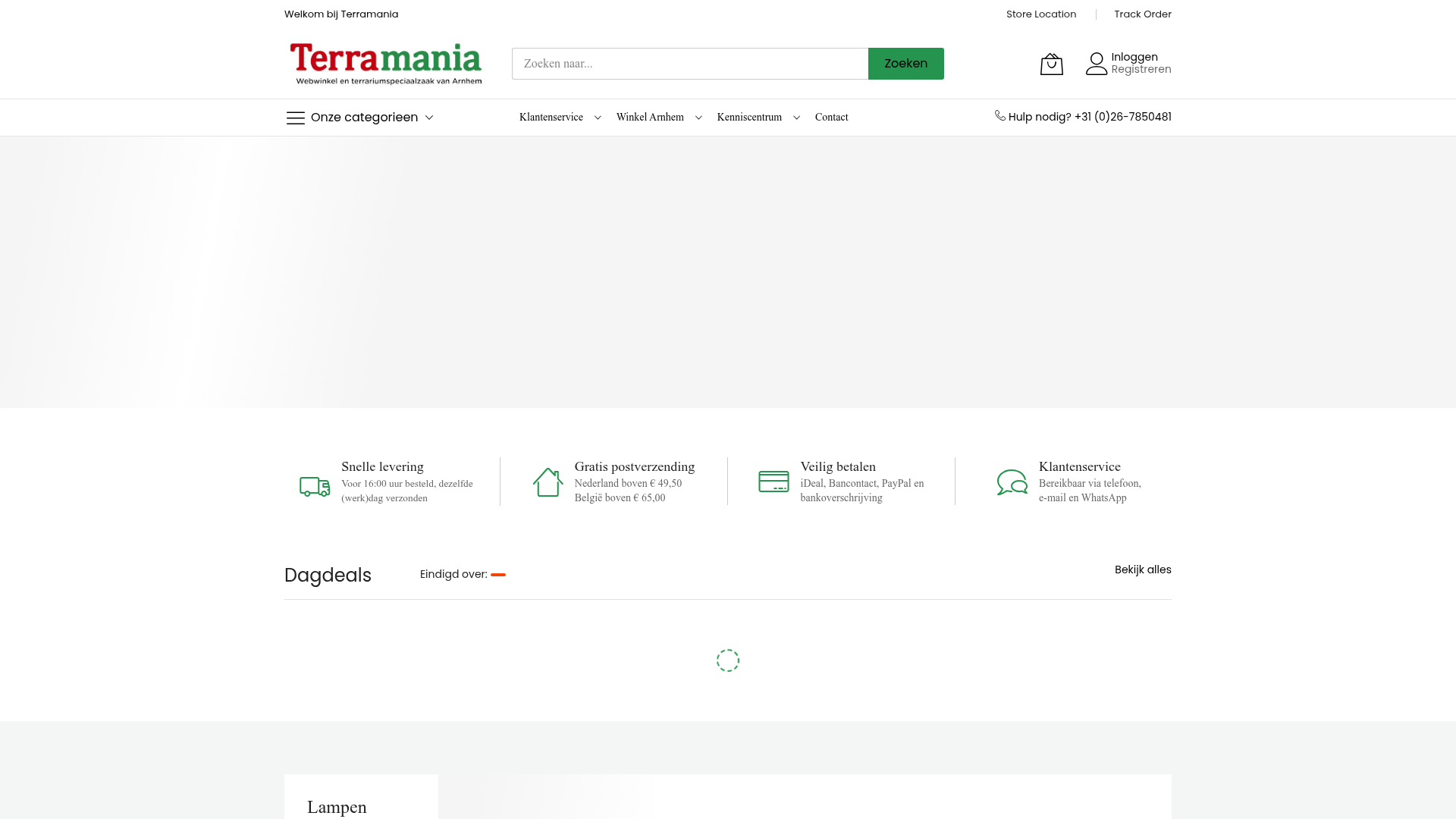 Screenshot van terramania.nl