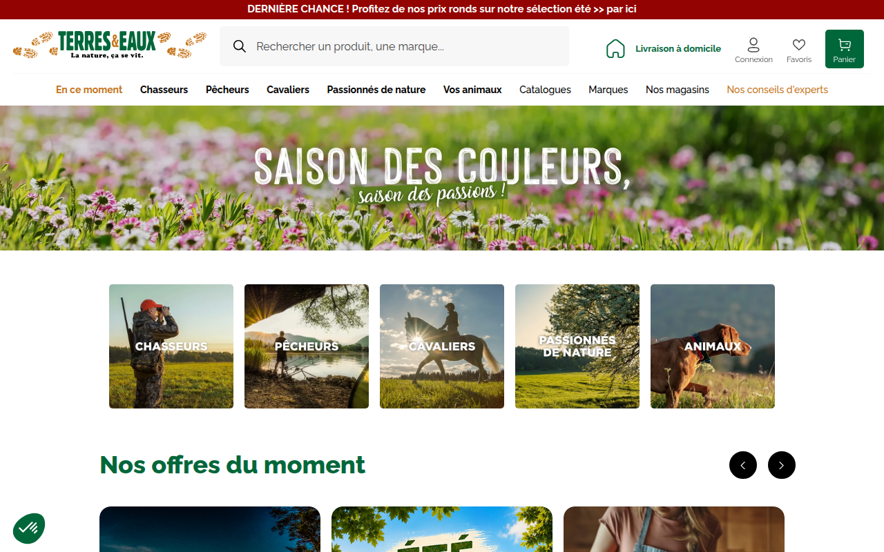 Screenshot van terreseteaux.fr
