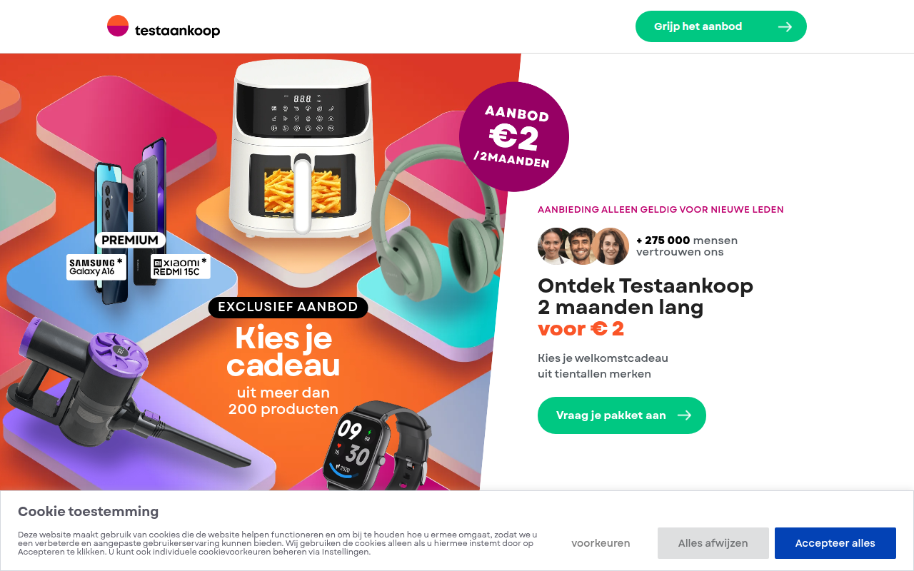 Screenshot van test-aankoop.eu.com