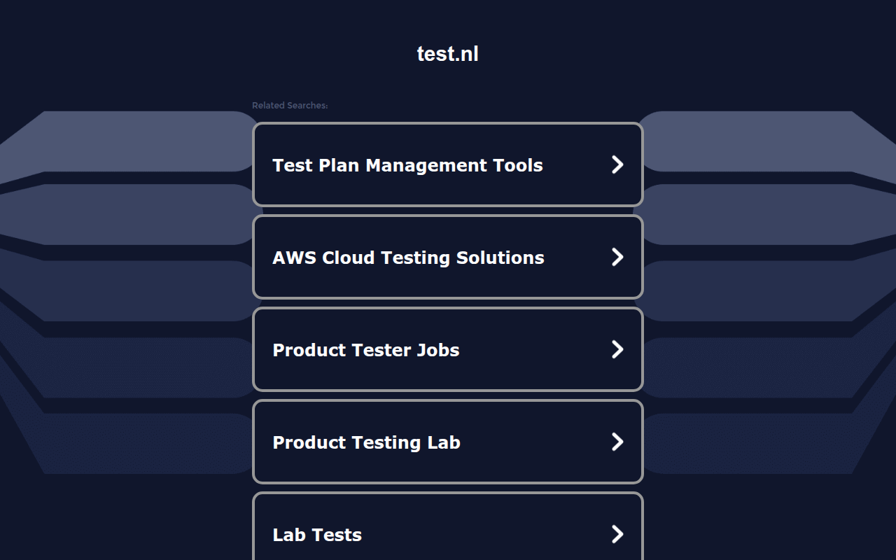 Screenshot van test.nl