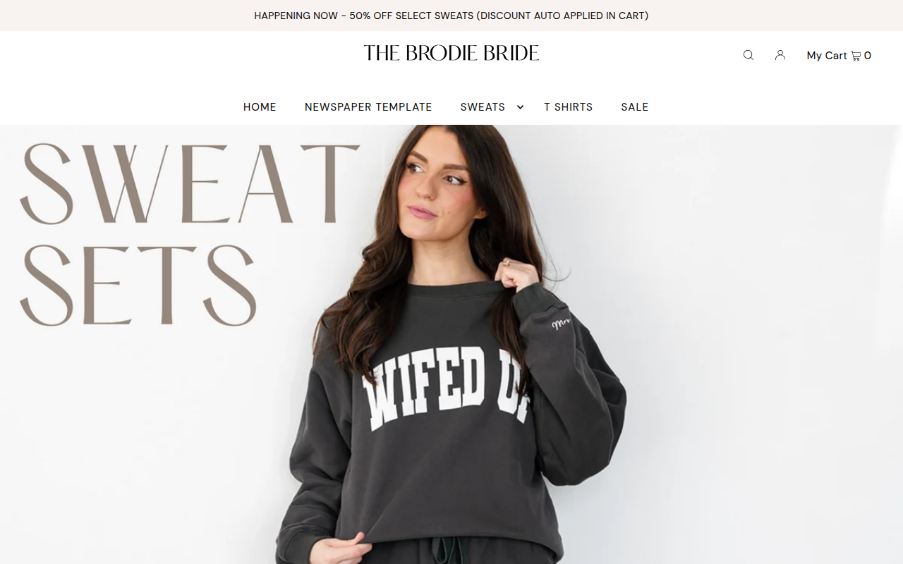 Screenshot van thebrodiebride.com