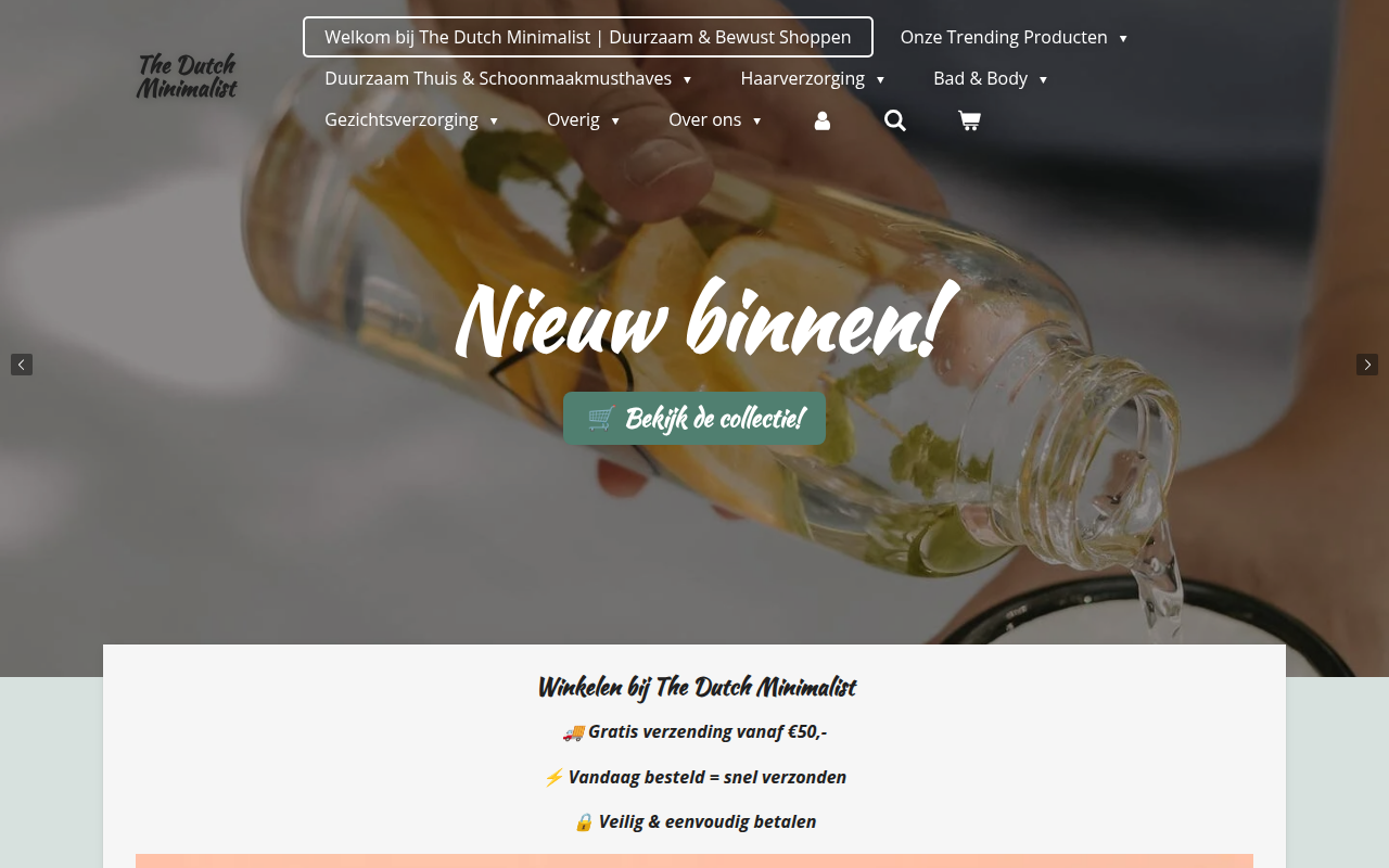 Screenshot van thedutchminimalist.nl