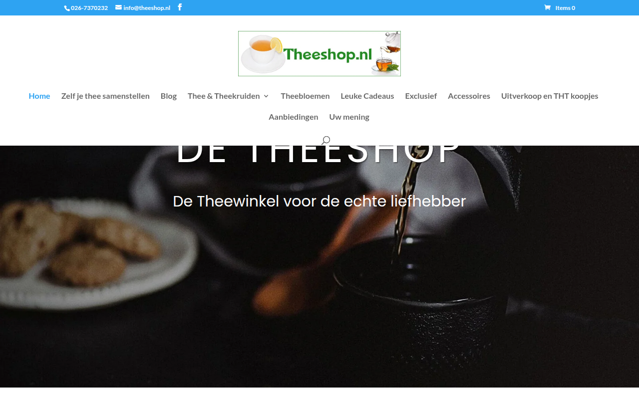 Screenshot van theeshop.nl