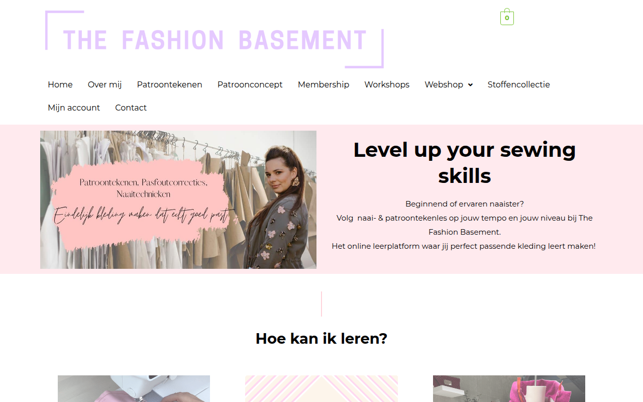 Screenshot van thefashionbasement.be