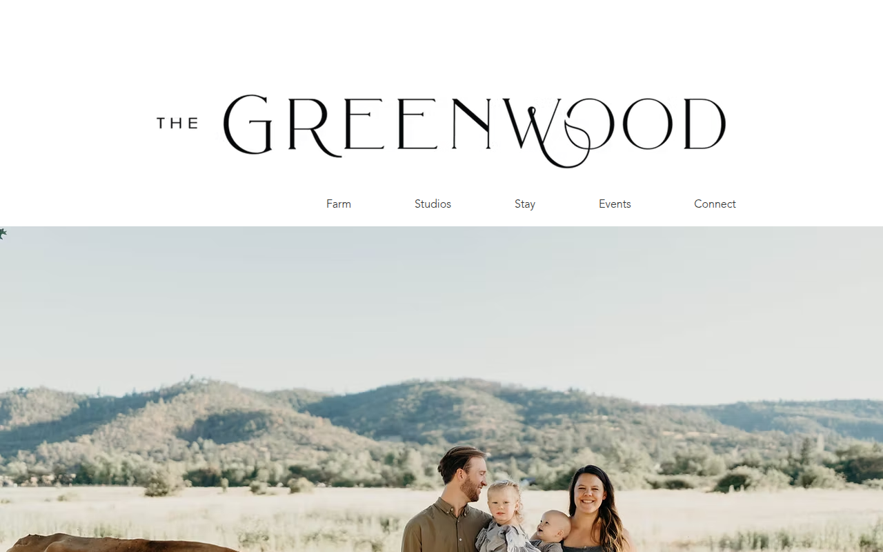 Screenshot van thegreenwood.com
