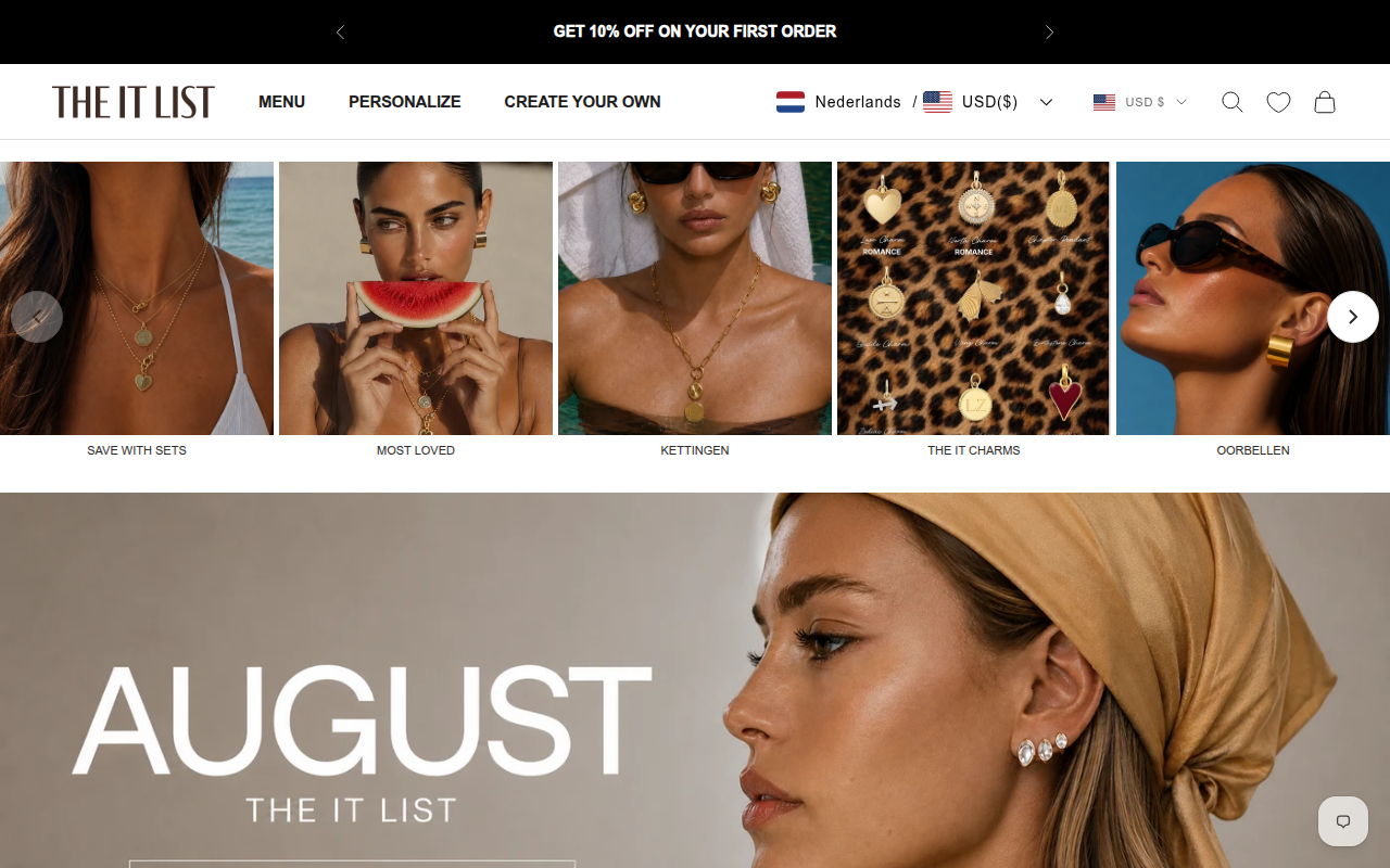 Screenshot van theitlist.nl