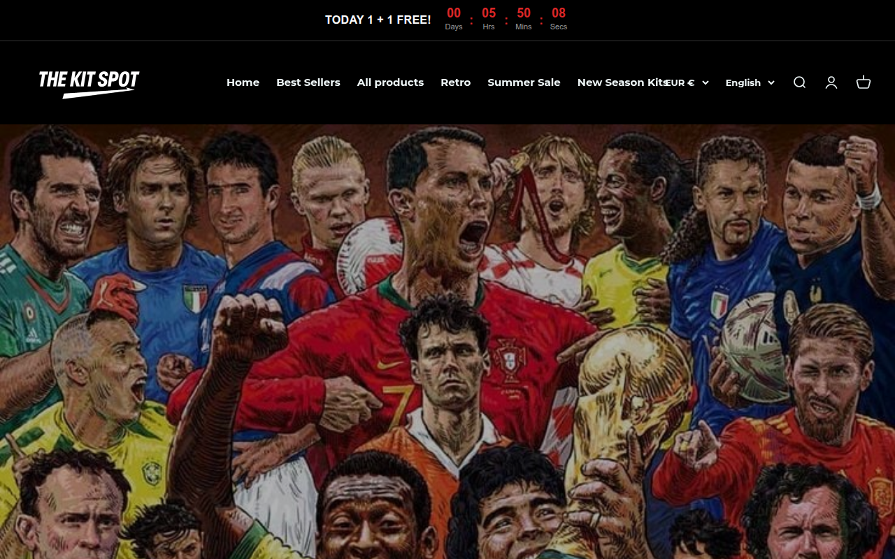 Screenshot van thekitspot.com