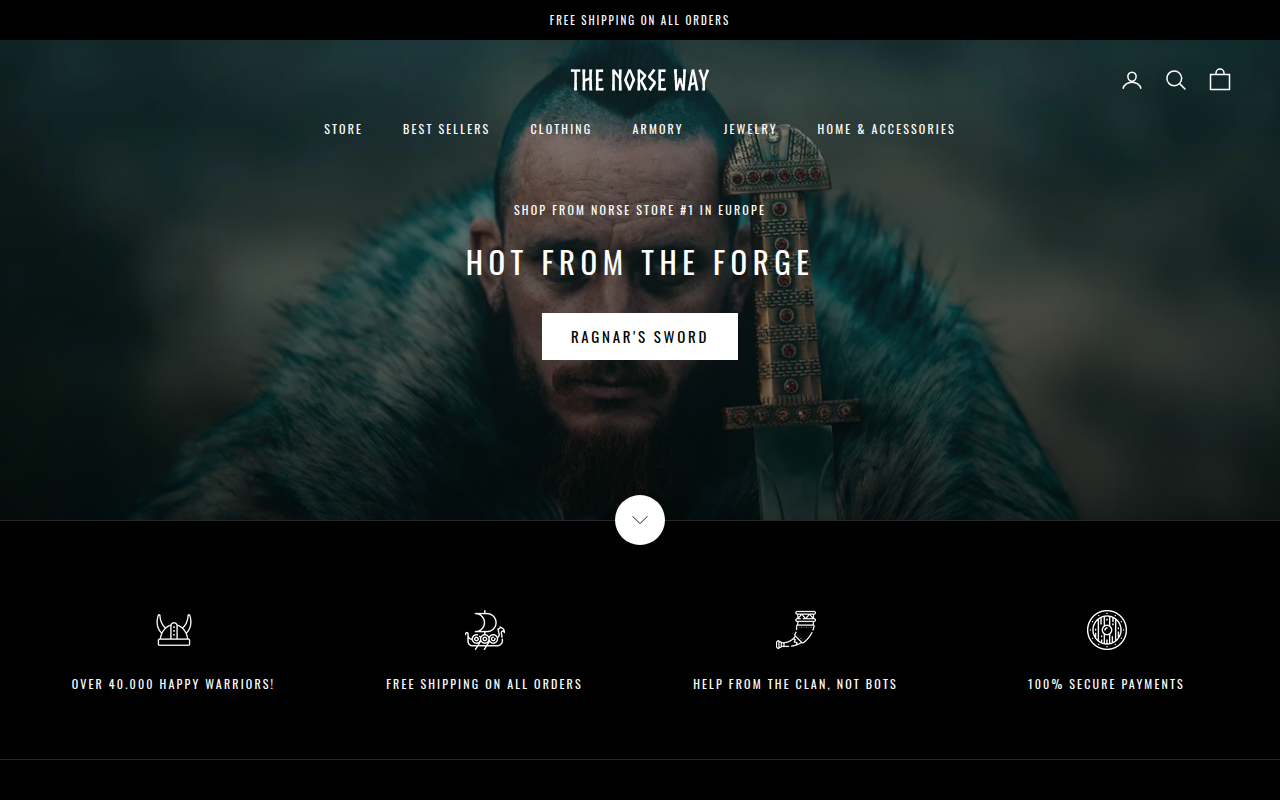 Screenshot van thenorseway.com
