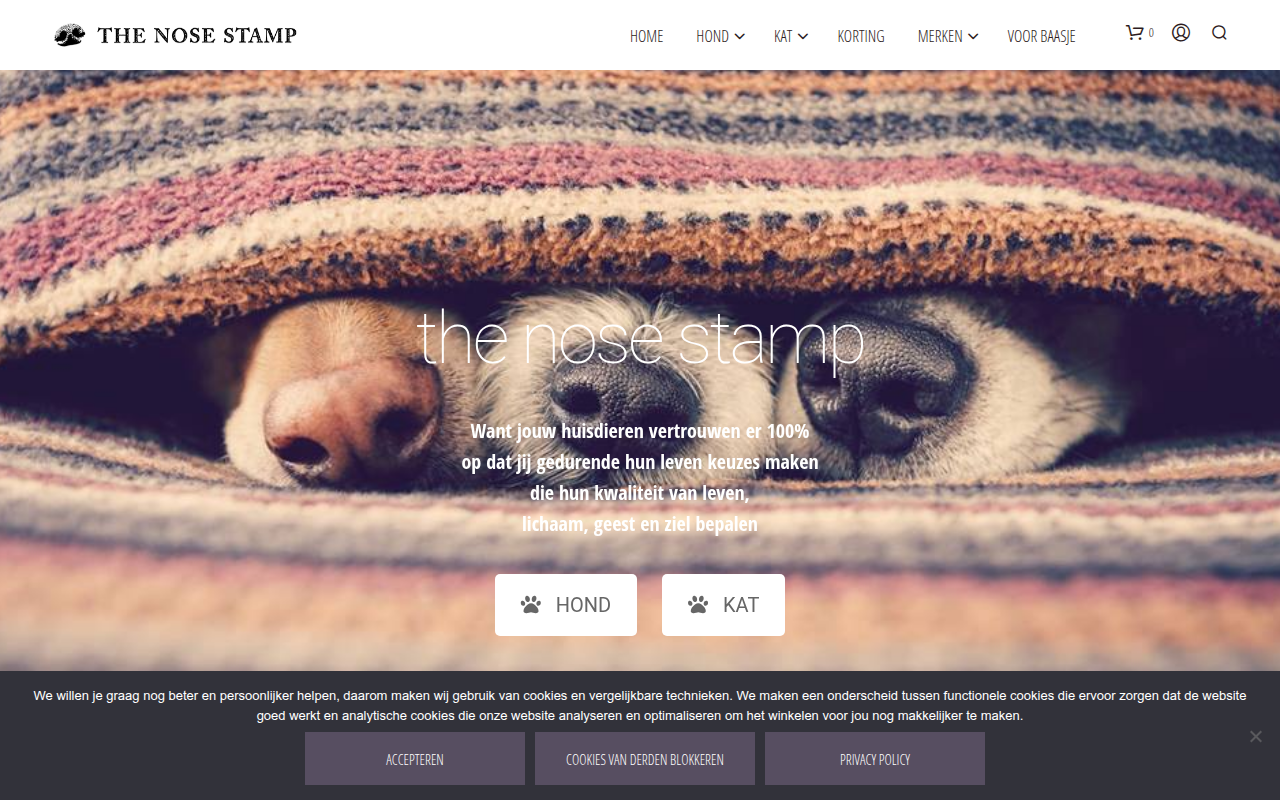 Screenshot van thenosestamp.eu