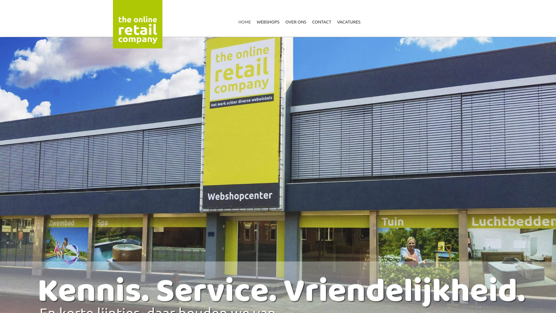 Screenshot van theonlineretailcompany.nl