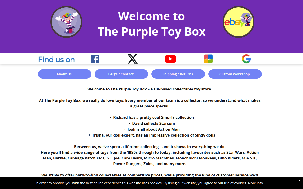 Screenshot van thepurpletoybox.co.uk