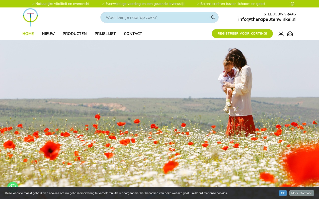Screenshot van Therapeutenwinkel