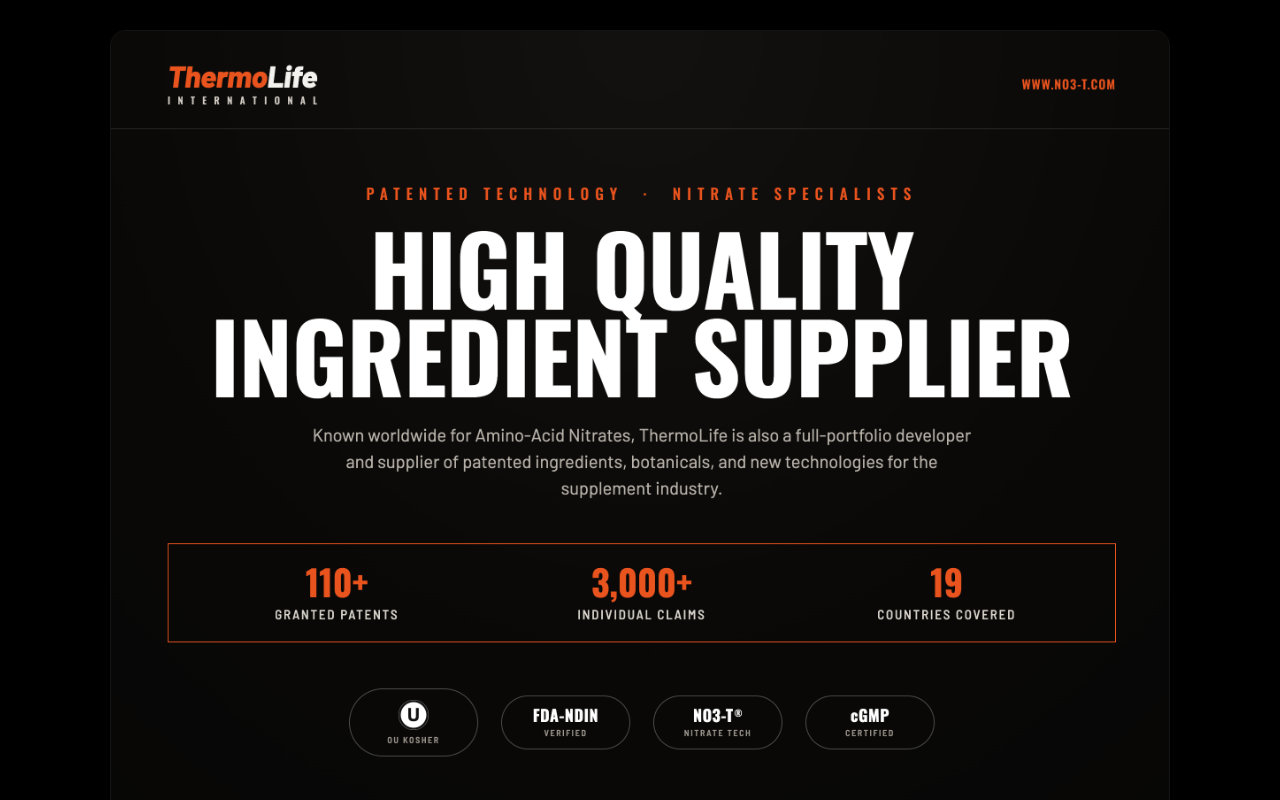 Screenshot van thermolife.com