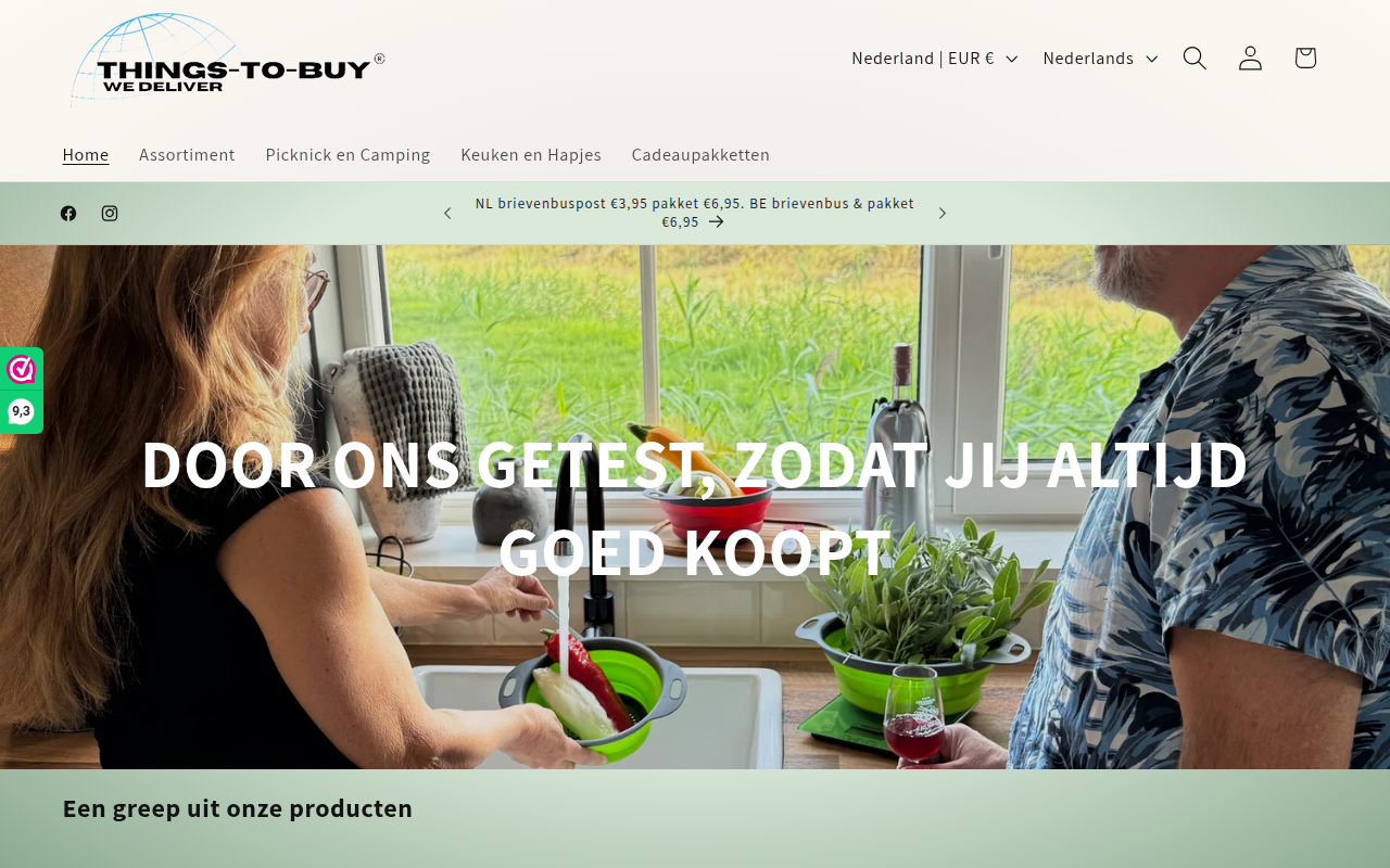 Screenshot van things-to-buy.nl