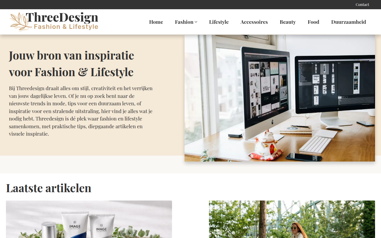 Screenshot van threedesign.nl