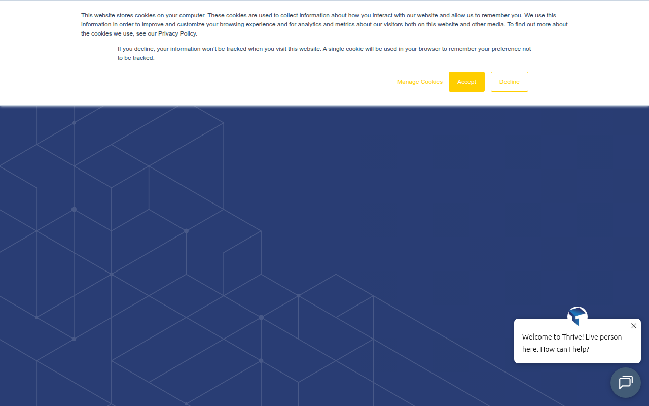 Screenshot van thrivenextgen.com