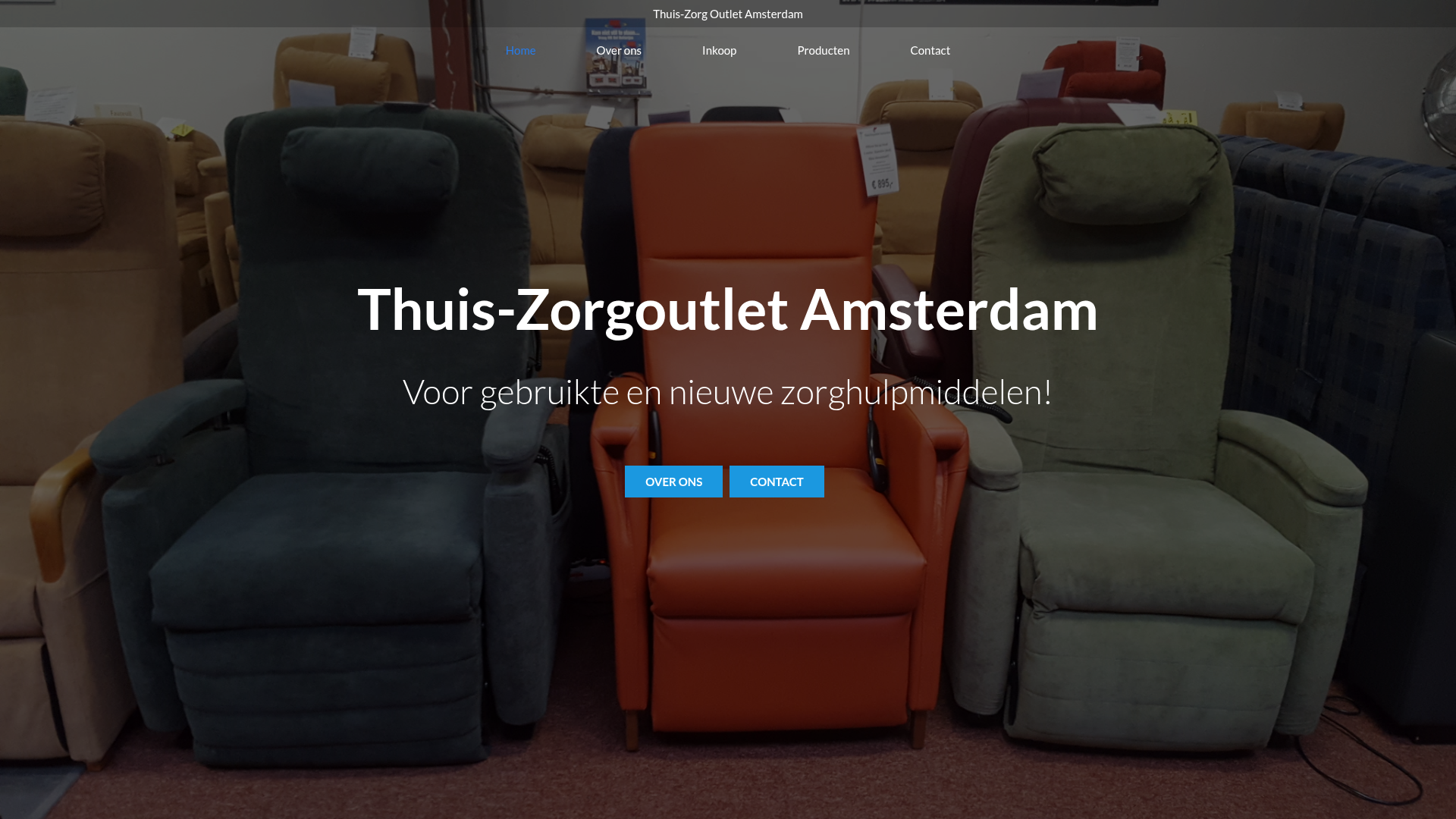 Screenshot van thuis-zorgoutletamsterdam.nl
