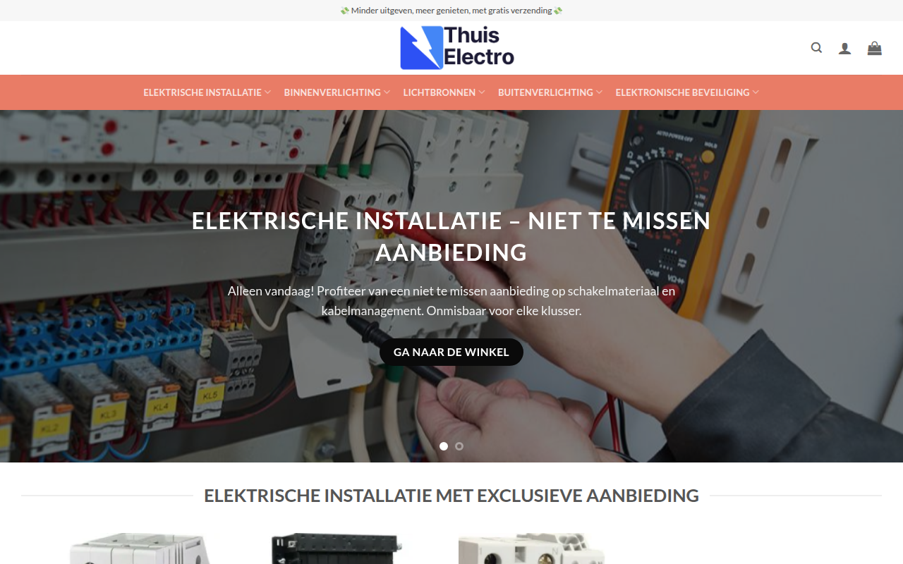 Screenshot van thuiselectro.com