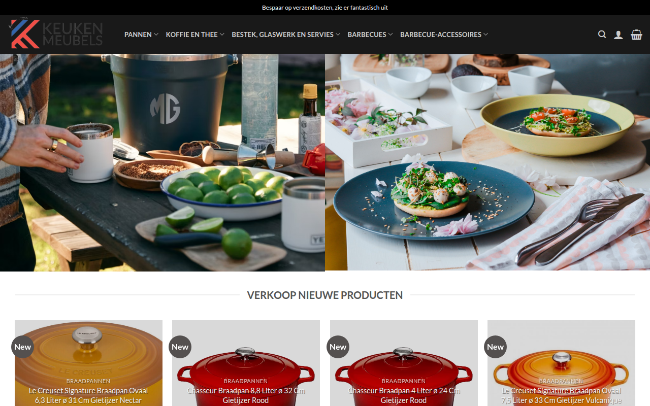 Screenshot van thuiskeukenwinkel.com