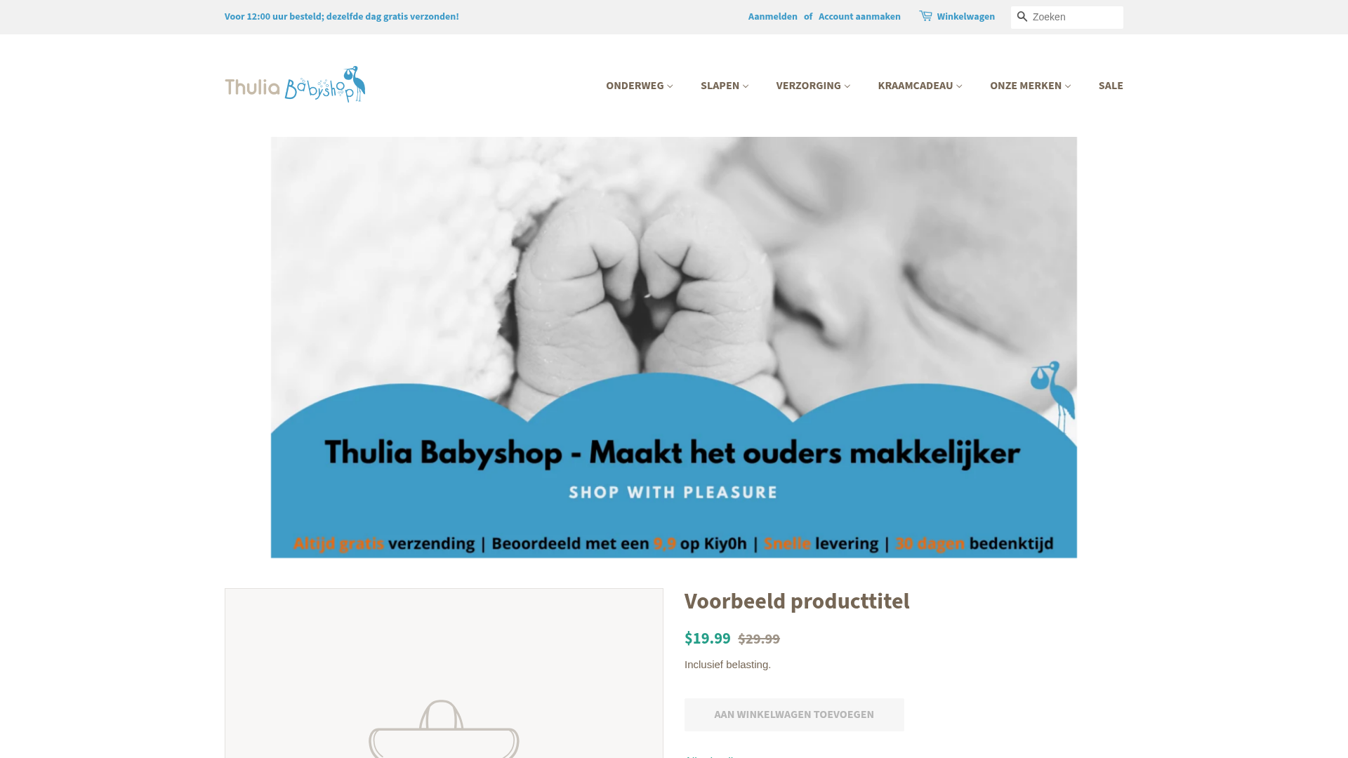 Screenshot van thulia.nl