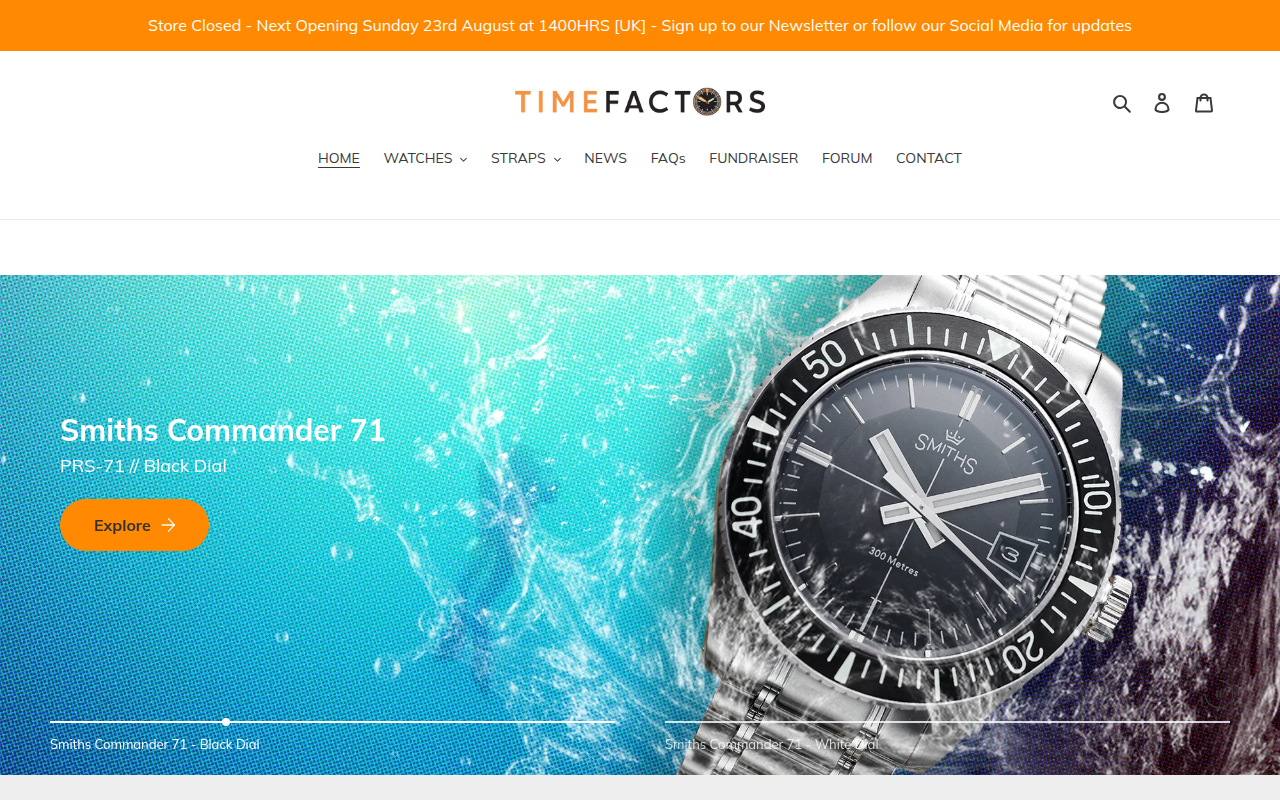 Screenshot van timefactors.com