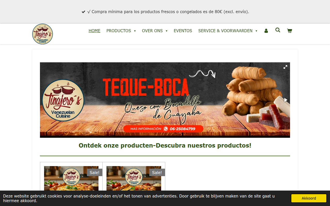 Screenshot van tinajeros.nl