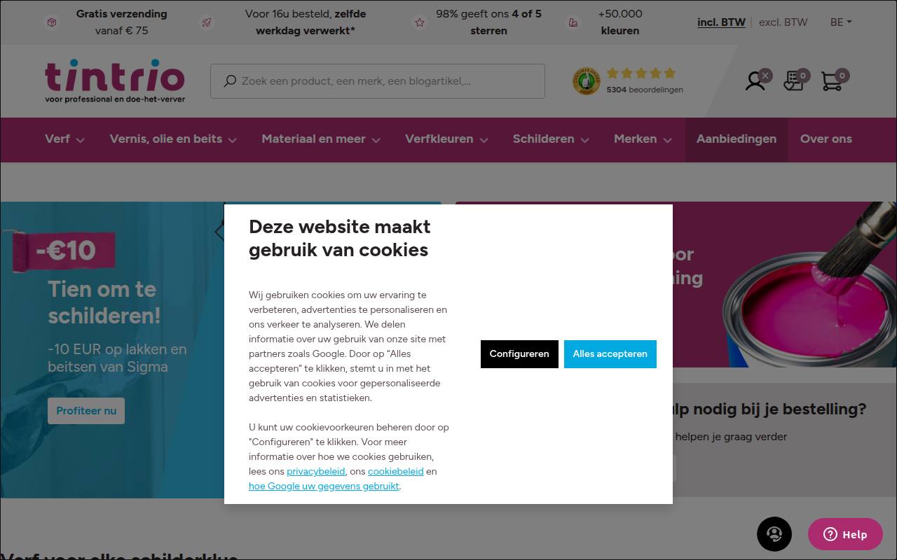 Screenshot van SCHILDERWERKEN, BINNENHUISINRINCHTING, DE WITTE