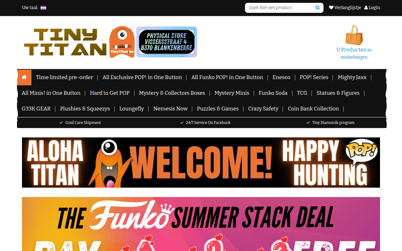 Screenshot van tinytitan.be