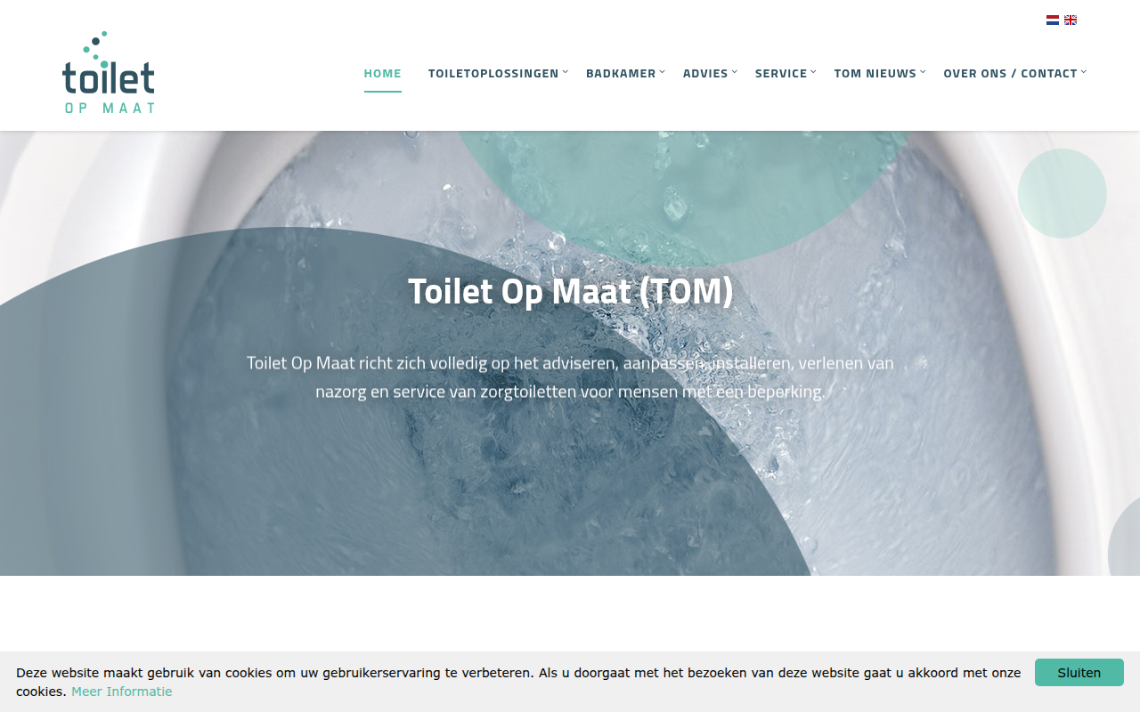 Screenshot van toiletopmaat.nl