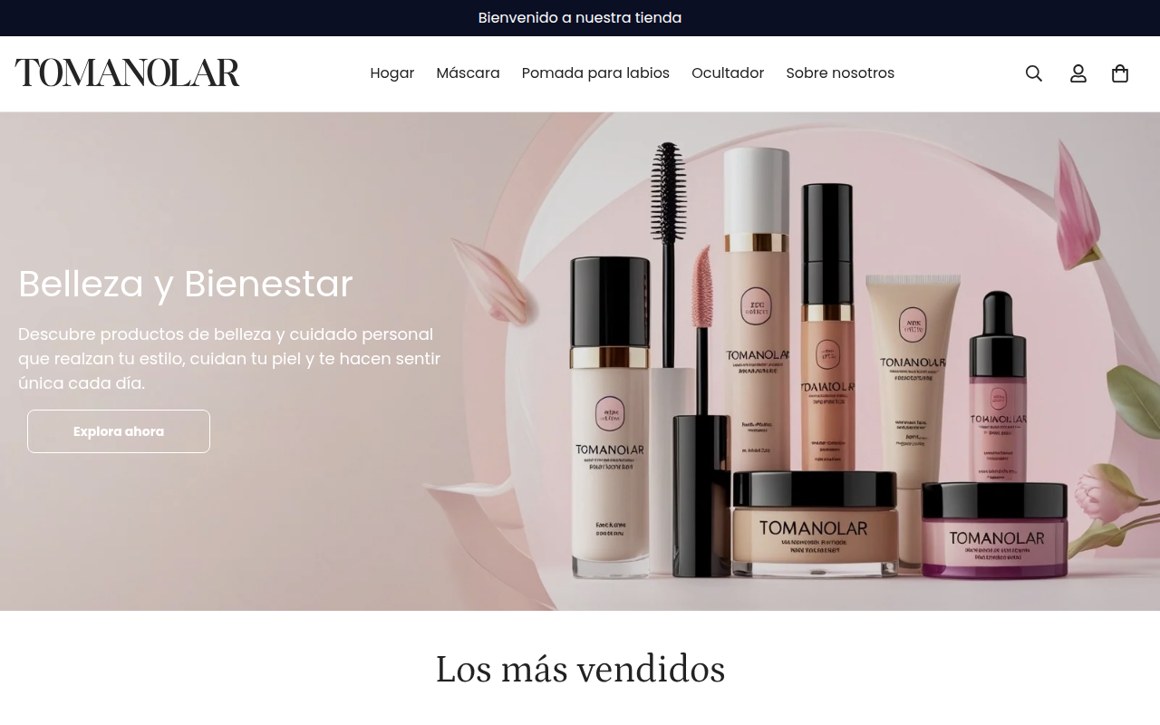 Screenshot van tomanolar.com