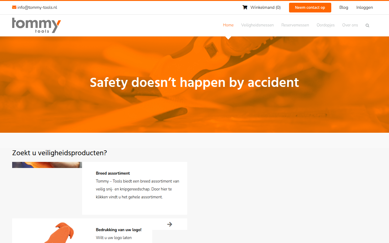 Screenshot van tommy-tools.com