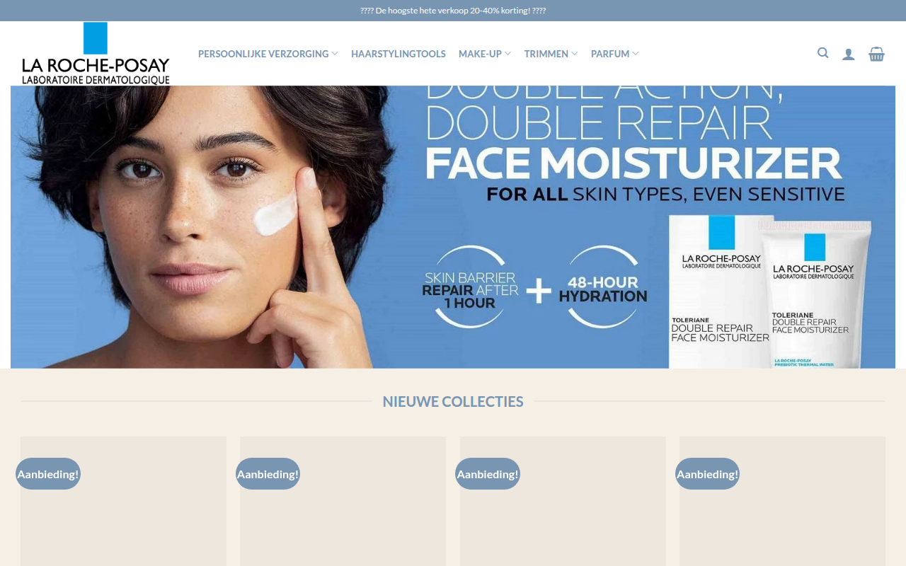 Screenshot van tondeuses-shop.com