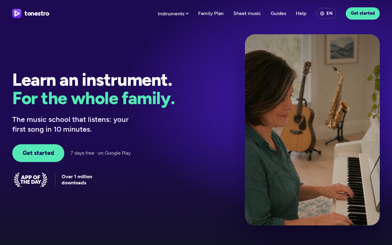 Screenshot van tonestro.com
