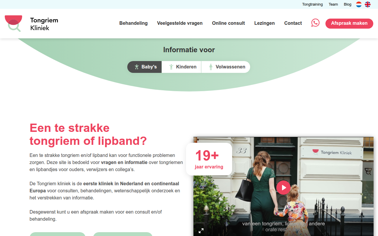 Screenshot van tongriem.com