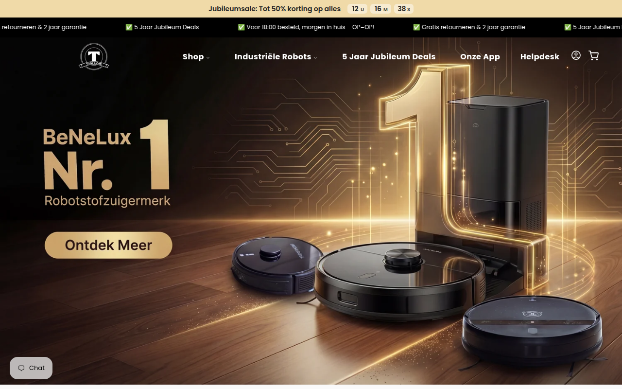 Screenshot van tonihomi.com