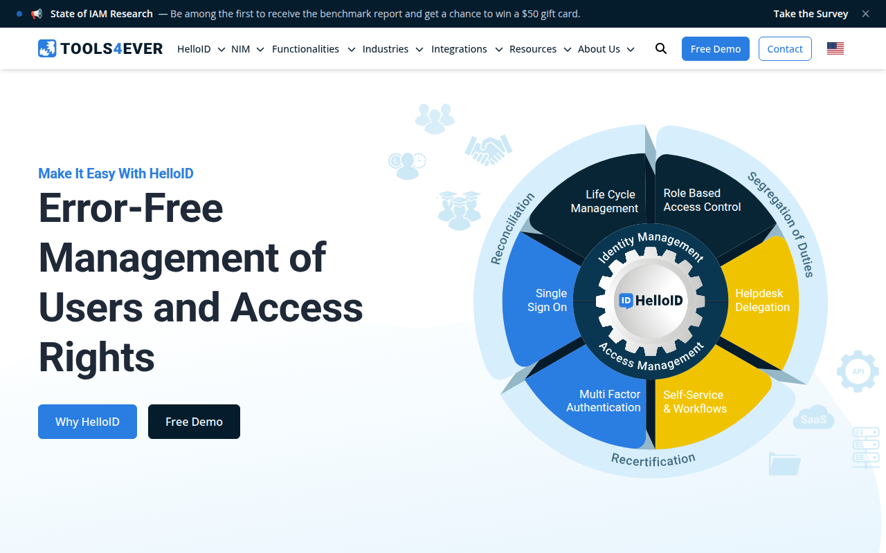 Screenshot van tools4ever.com